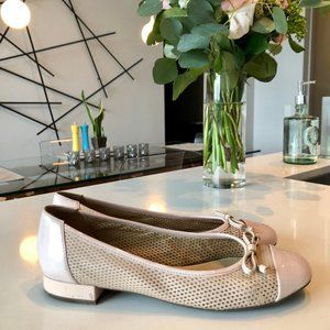 Geox Leather Ballet Flats with Bows